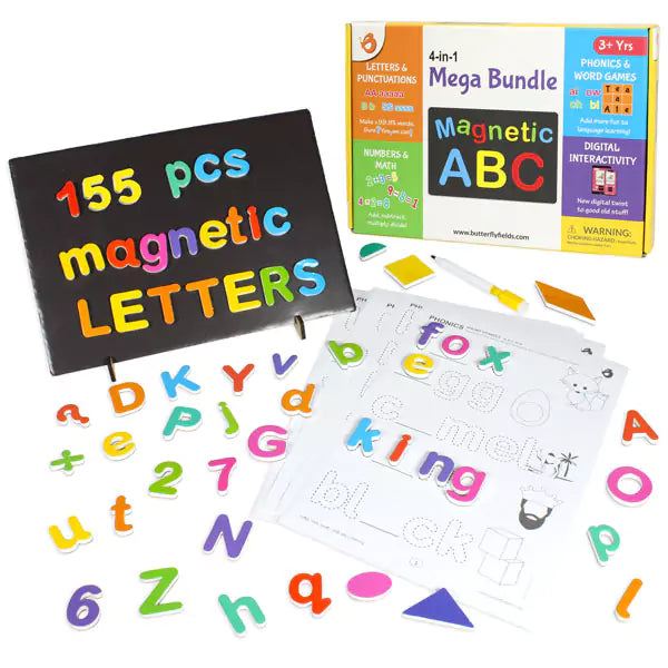 155 Alphabets & Words Magnet Set