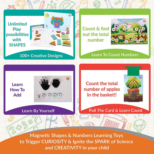 5-in-1 Magnetic Preschool Math Set | 6-8 yrs